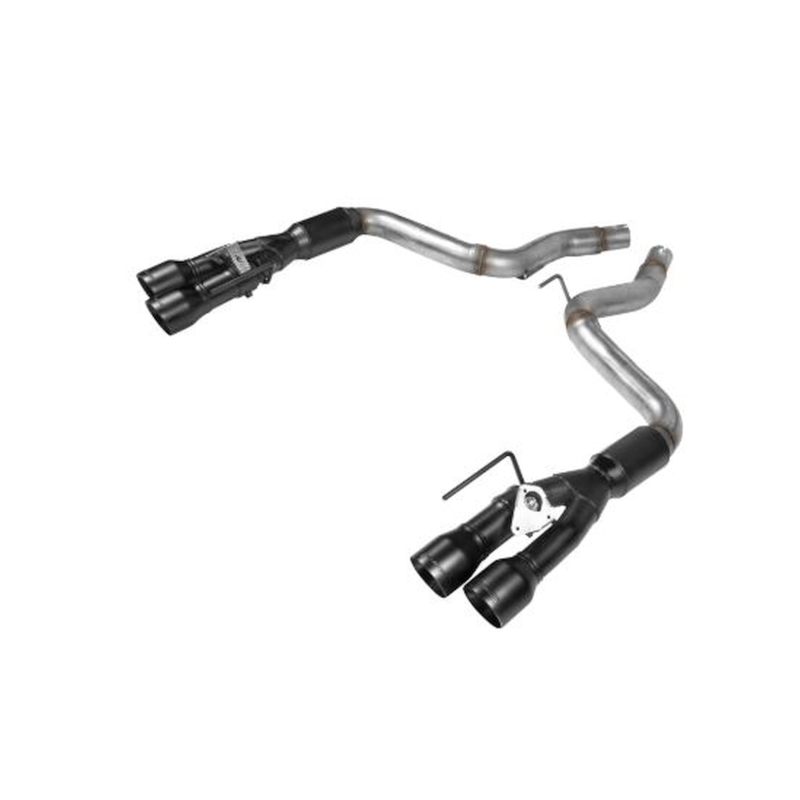 Ford Mustang Performance Exhaust - Flowmaster - Outlaw Series Axle-Back - Black Tips - Black - `18-`23