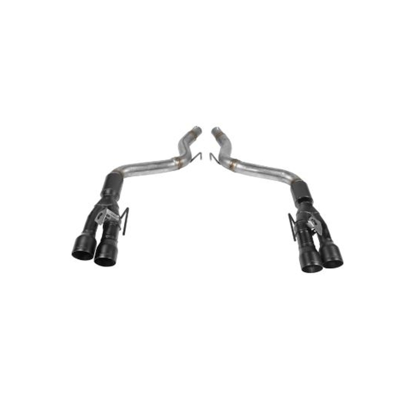 Ford Mustang Performance Exhaust - Flowmaster - Outlaw Series Axle-Back - Black Tips - Black - `18-`23