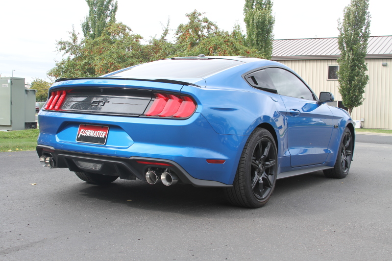 Ford Mustang GT Performance Exhaust - Rear - Flowmaster - Outlaw Series Axle-Back - Polished - `18-`23