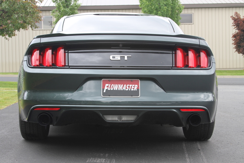 Ford Mustang Performance Exhaust - Rear - Flowmaster - Outlaw Series Axle-Back - Black - `15-`17