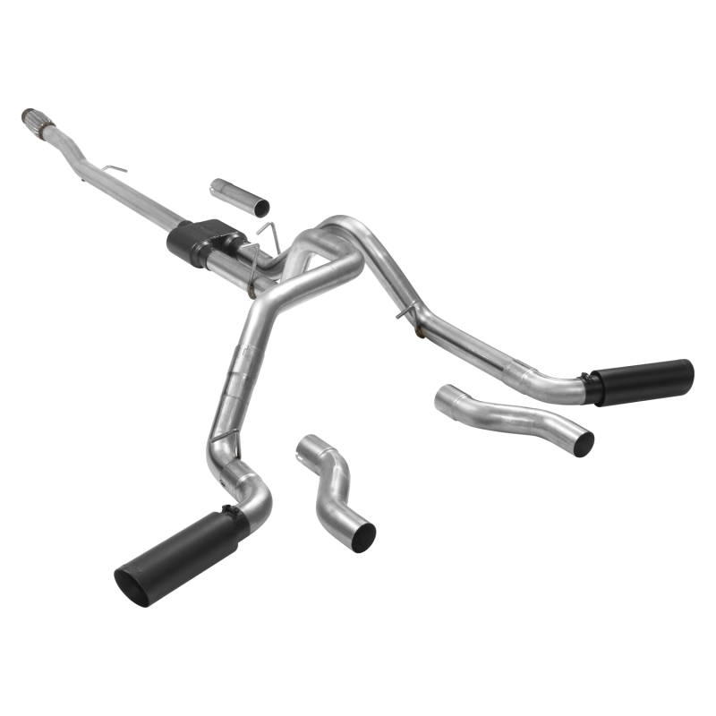Chevrolet Silverado 1500 Performance Exhaust - Flowmaster - Cat-Back Exhaust, Outlaw, Super 10 Series - Black - `19-`26