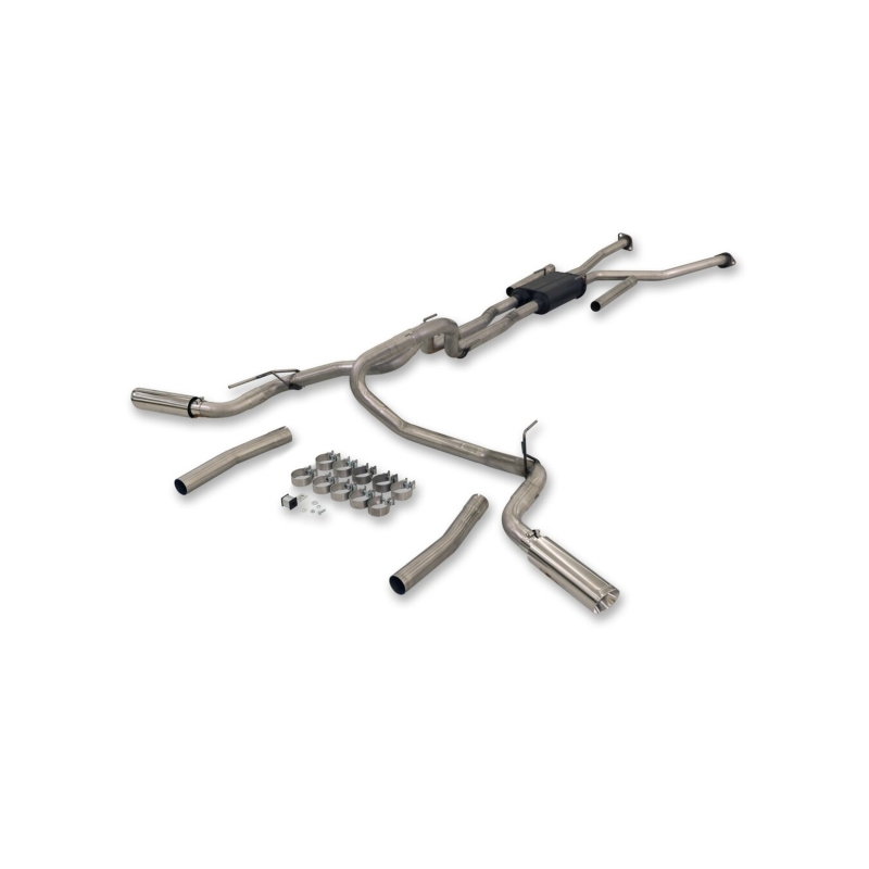 Toyota Tundra Performance Exhaust - Dual Rear/Side Exit - Flowmaster - American Thunder Cat-Back - `22-`26