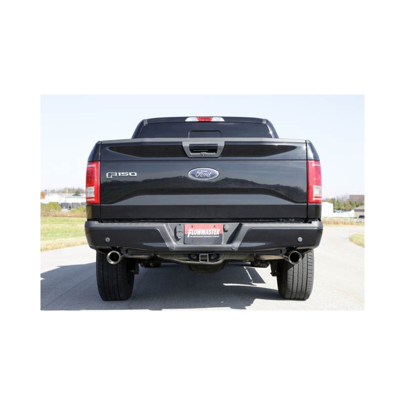 Ford F-150 Performance Exhaust - Dual Out Rear Exit - Flowmaster - Force II Cat-Back - `15-`20