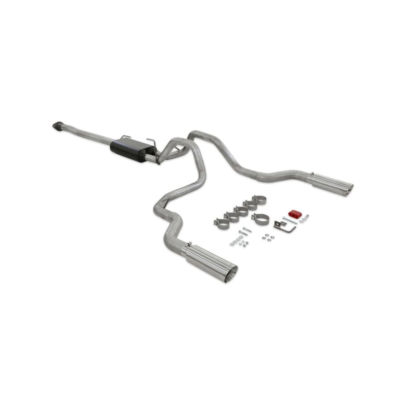 Ford F-150 Performance Exhaust - Dual Out Rear Exit - Flowmaster - Force II Cat-Back - `15-`20