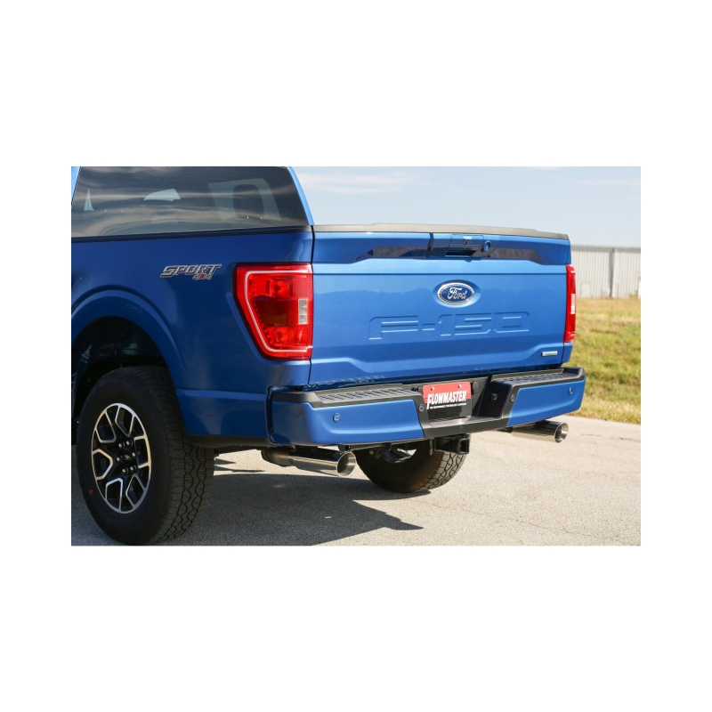 Ford F-150 Performance Exhaust - Rear - Flowmaster - Force II Cat-Back - Polished - `21-`26