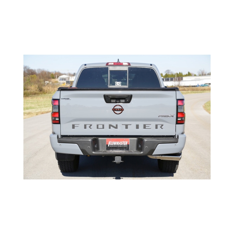 Nissan Frontier Performance Exhaust - Single Rear Exit - Flowmaster - American Thunder Cat-Back - Polished Stainless Steel - `22-`26