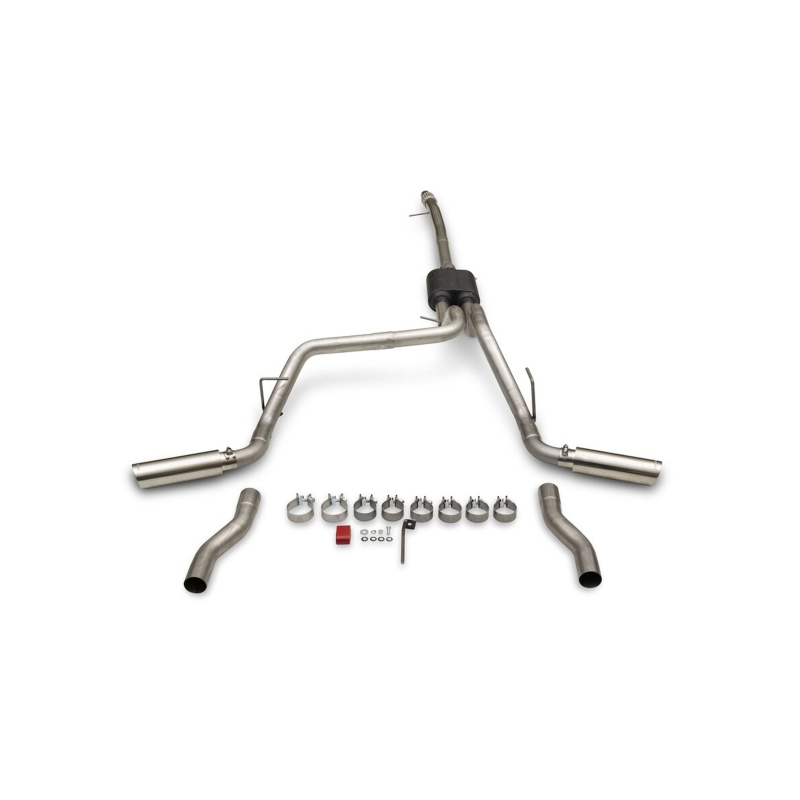 Ford Ranger Performance Exhaust - Dual Exit - Flowmaster - American Thunder Cat-Back + Outlaw Series Muffler - `19-`23