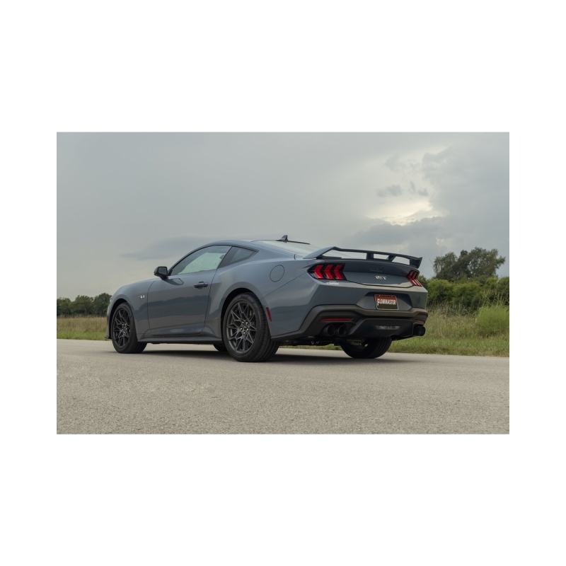 Ford Mustang Performance Exhaust - Rear - Flowmaster - Axle-Back Outlaw 3.0-inch Stainless Steel with Valves - Black - `24-`26