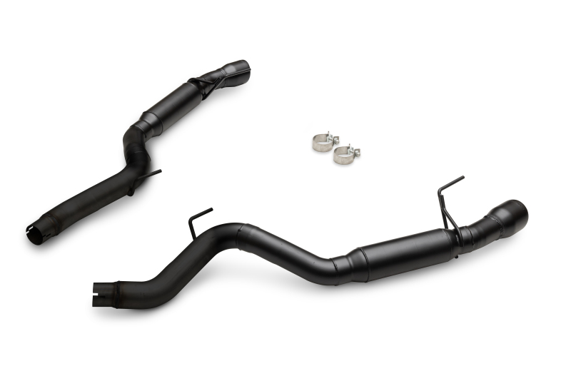 Ford Mustang GT Performance Exhaust - Flowmaster - Outlaw Axle-Back, Non-Valved, 3.0-inch Stainless Steel, 4.0-inch Black Tips - Black - `24-`26