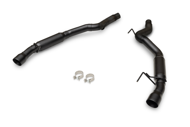 Ford Mustang GT Performance Exhaust - Flowmaster - Outlaw Axle-Back, Non-Valved, 3.0-inch Stainless Steel, 4.0-inch Black Tips - Black - `24-`26
