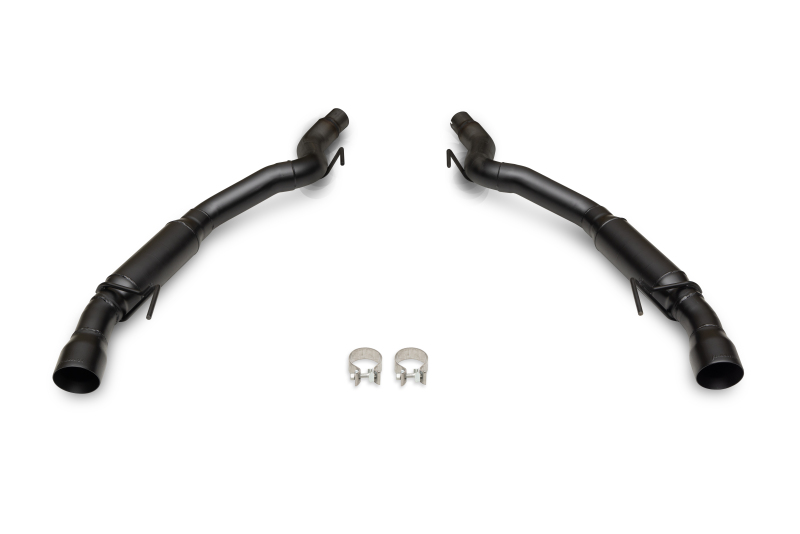 Ford Mustang GT Performance Exhaust - Flowmaster - Outlaw Axle-Back, Non-Valved, 3.0-inch Stainless Steel, 4.0-inch Black Tips - Black - `24-`26