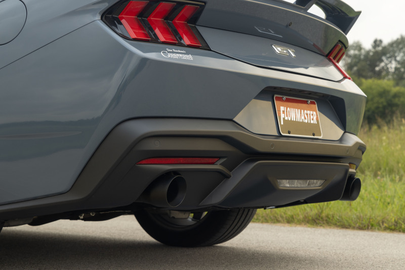 Ford Mustang GT Performance Exhaust - Flowmaster - Outlaw Cat Back, Black Tip, Non-Valved - Black - `24-`26