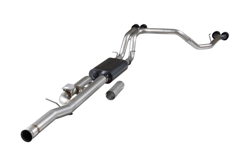 Chevrolet Silverado Performance Exhaust - Flowmaster - American Thunder Cat-Back - Black - `24-`26