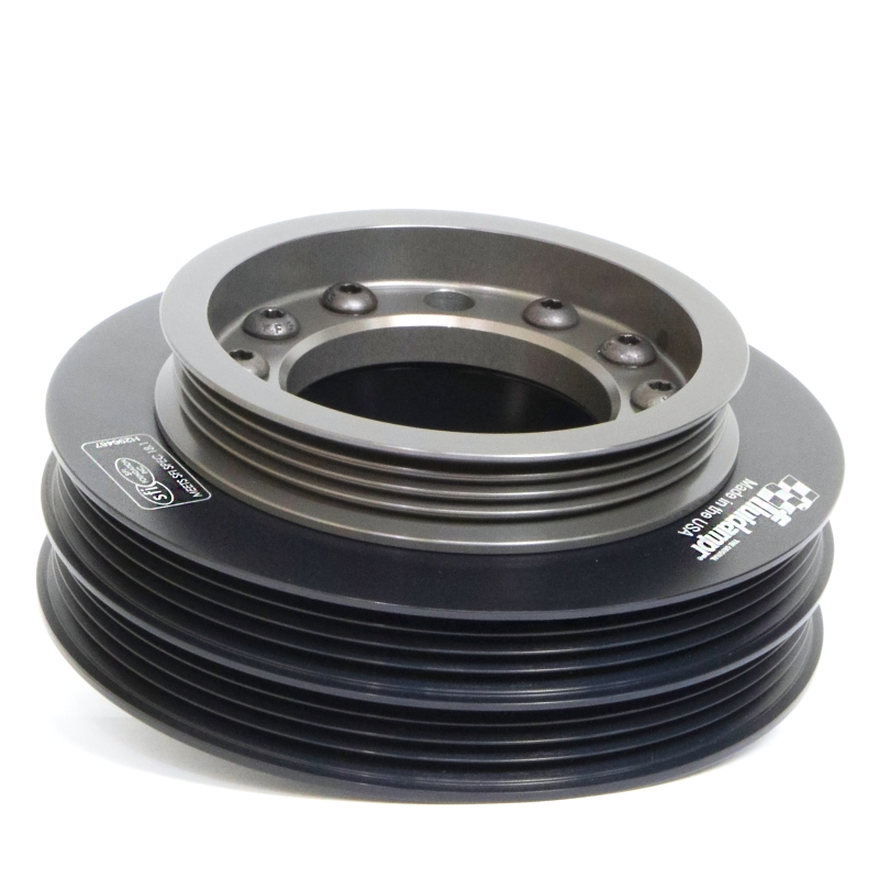 Acura B Series Engine Harmonic Balancer - Fluidampr - Internally Balanced Damper - Black - `90-`01