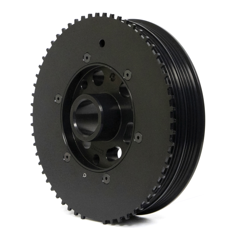 Ford Mustang Crankshaft Damper - Fluidampr - Internally Balanced, Harmonic Balancer - Black Zinc Chromate - `15-`23