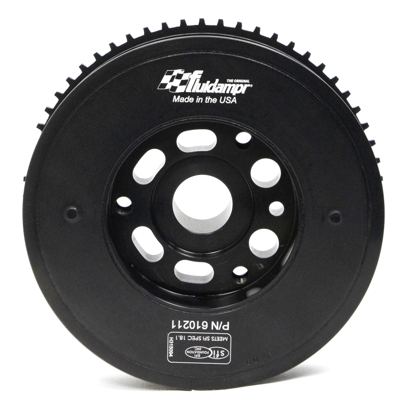 Ford Ranger Crankshaft Damper - Fluidampr - Internally Balanced, Harmonic Balancer - Black Zinc Chromate - `19-`25
