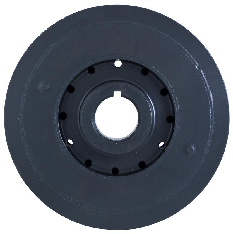 Nissan Skyline Crankshaft Damper - Fluidampr - Steel Internally Balanced - Black Zinc - `93-`02