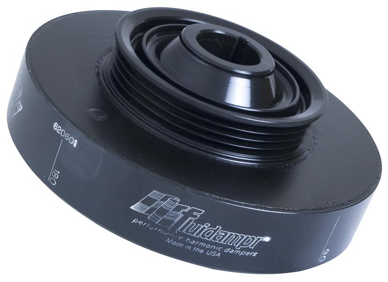 Acura All B Series Engine Harmonic Balancer - Fluidampr - 35% Underdrive Atl Pulley, Steel Internally Balanced - Black - `90-`01