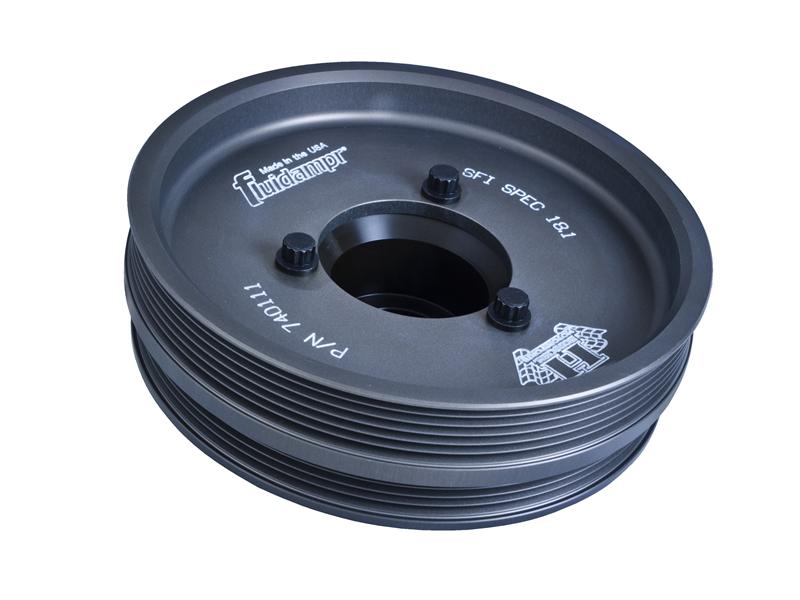 Chevrolet Camaro Engine Harmonic Balancer - Fluidampr - Steel Internally Balanced - Black - `98-`06