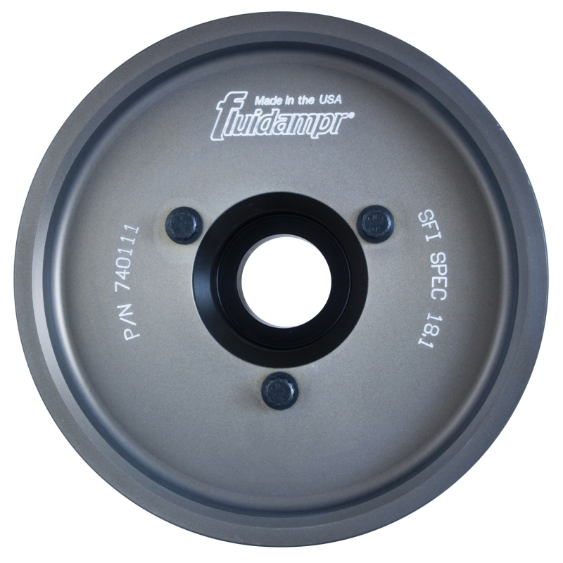 Chevrolet Camaro Engine Harmonic Balancer - Fluidampr - Steel Internally Balanced - Black - `98-`06