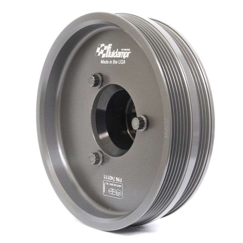 Chevrolet Camaro Engine Harmonic Balancer - Fluidampr - Steel Internally Balanced - Black - `98-`06