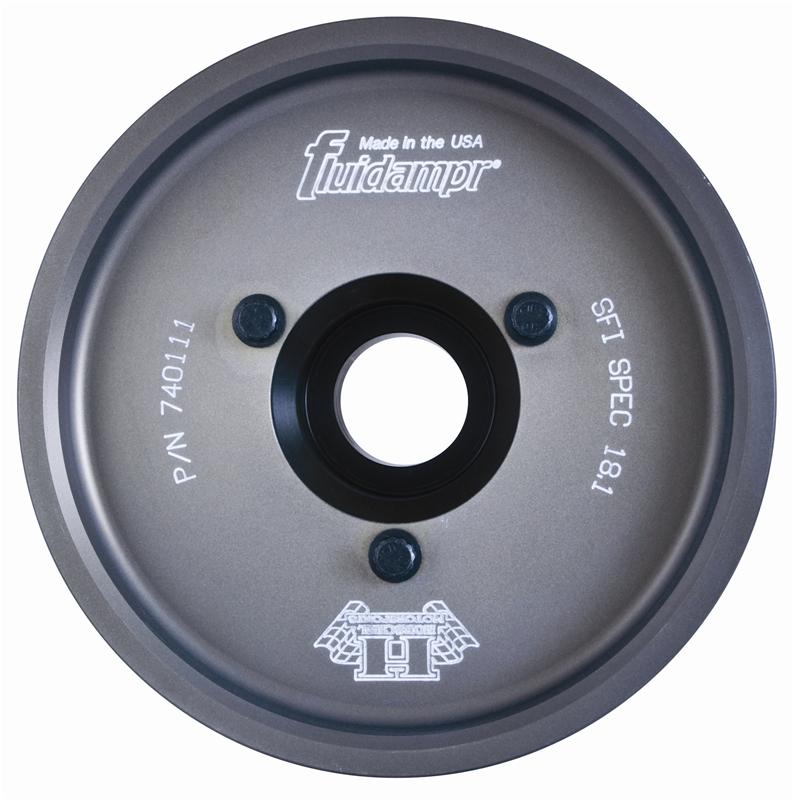 Chevrolet Camaro Engine Harmonic Balancer - Fluidampr - Steel Internally Balanced - Black - `98-`06