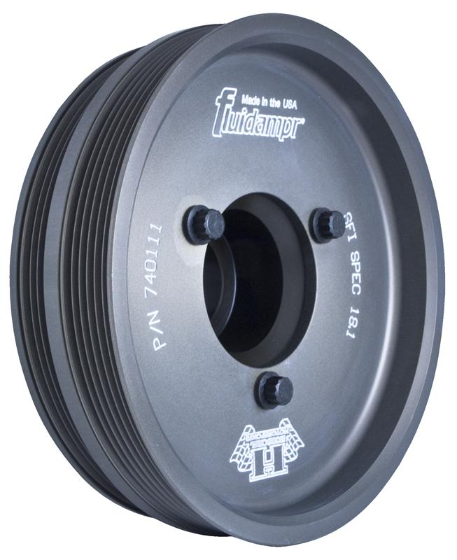 Pontiac Firebird Engine Harmonic Balancer - Fluidampr - Steel Internally Balanced - Black - `98-`06