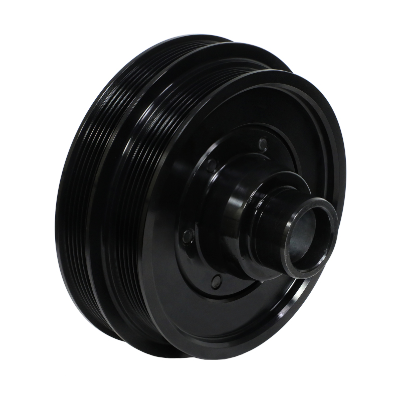 Ford E-Series Engine Harmonic Balancer - Fluidampr - Steel Internally Balanced - Black - `21-`27