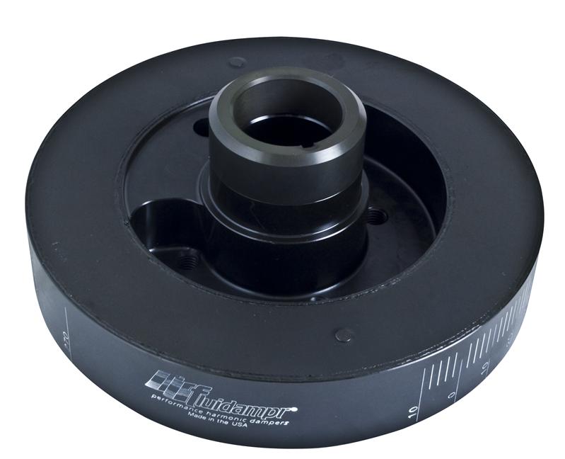 Chevrolet Pickup Harmonic Balancer - Fluidampr - Steel Externally Balanced - Black - `94-`00
