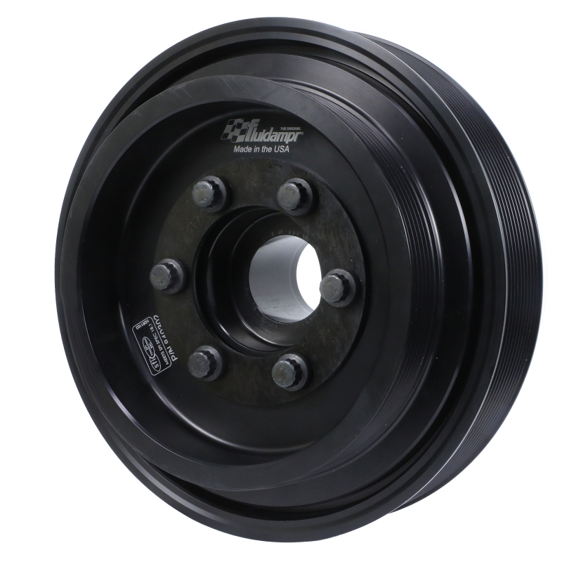 Dodge Charger Engine Harmonic Balancer - Fluidampr - Internally Balanced, Steel - Black - `15-`21