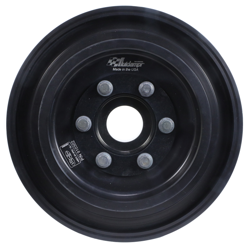 Dodge Hellcat Engine Harmonic Balancer - Fluidampr - 11% Overdrive - Black - `15-`21
