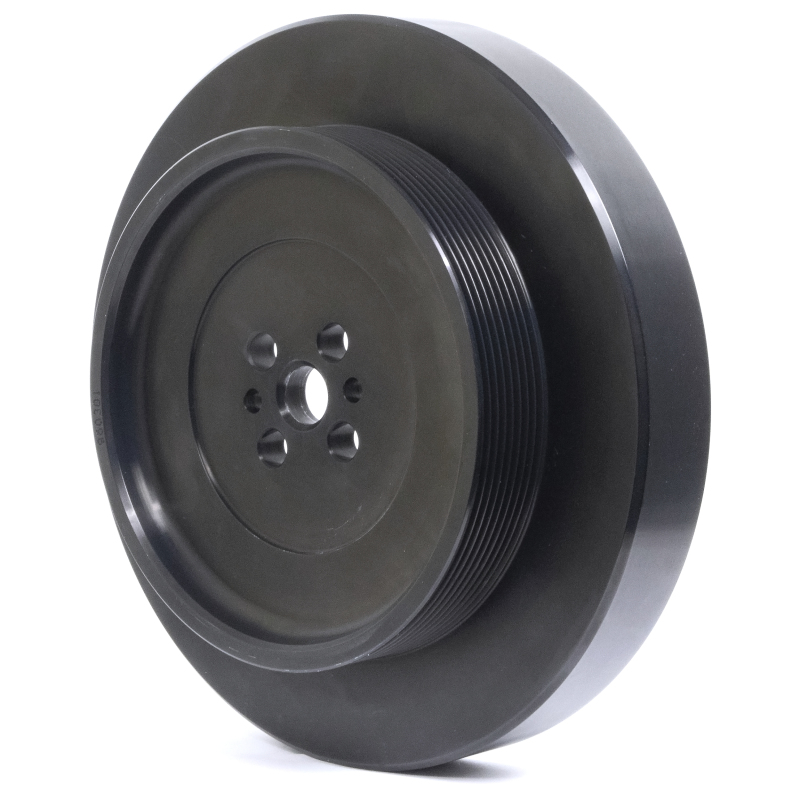Dodge Cummins Engine Harmonic Balancer - Fluidampr - Steel Internally Balanced - Black - `98-`02