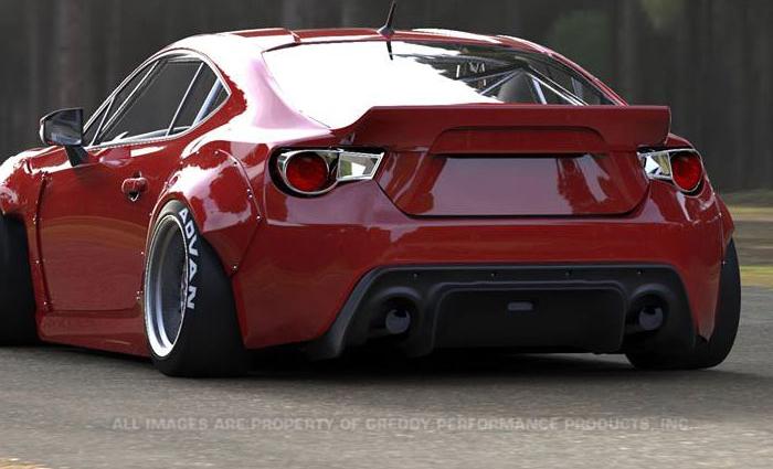 Scion FR-S Rear Aero Wing - GReddy - Version 3 Greddy X Rocket Bunny 86 - `13-`27
