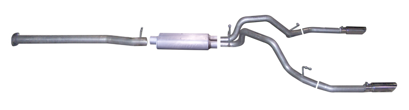 Chevrolet Silverado 1500 Performance Exhaust - Dual Split - Gibson - Cat Back - `08-`09 Chevrolet Silverado 1500 Performance Exhaust - Dual Split - Gibson - Cat Back - `08-`09