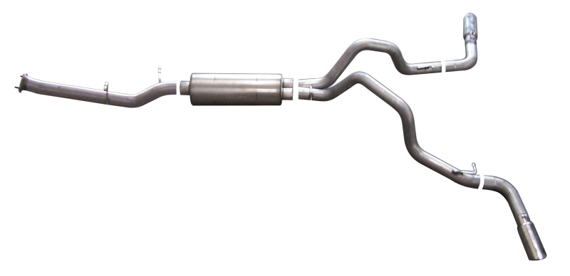 Chevrolet Silverado 2500 HD Performance Exhaust - Rear - Gibson - Cat Back Dual Extreme, Aluminized - `07-`10 Chevrolet Silverado 2500 HD Performance Exhaust - Rear - Gibson - Cat Back Dual Extreme, Aluminized - `07-`10