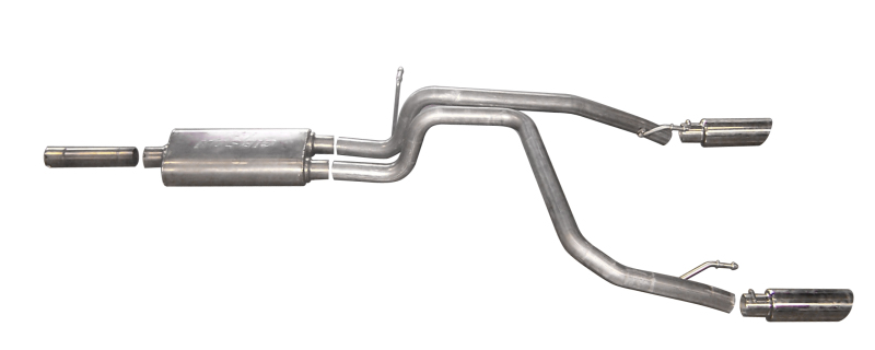 Dodge Nitro Performance Exhaust - Rear - Gibson - Cat-Back Dual Split - `07-`09 Dodge Nitro Performance Exhaust - Rear - Gibson - Cat-Back Dual Split - `07-`09