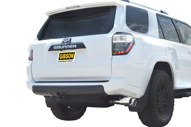 Toyota 4Runner Performance Exhaust - Gibson - Cat Back Dual Sport - Polished Stainless - `04-`22