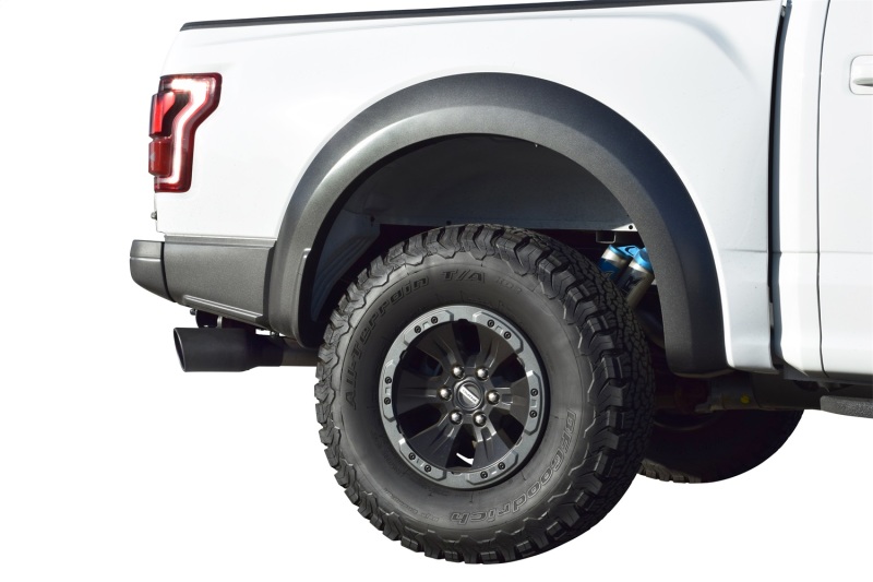 Ford F-150 Raptor Performance Exhaust - Single Rear Exit - Gibson - Cat Back - Black - `17-`19