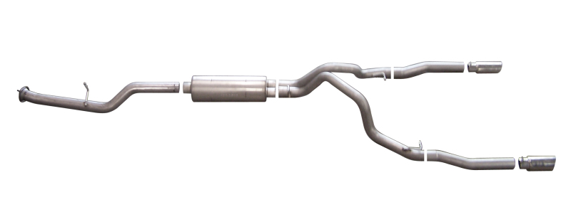Chevrolet Silverado 2500 HD Performance Exhaust - Rear - Gibson - Cat-Back Dual Split - Stainless - `07-`09 Chevrolet Silverado 2500 HD Performance Exhaust - Rear - Gibson - Cat-Back Dual Split - Stainless - `07-`09