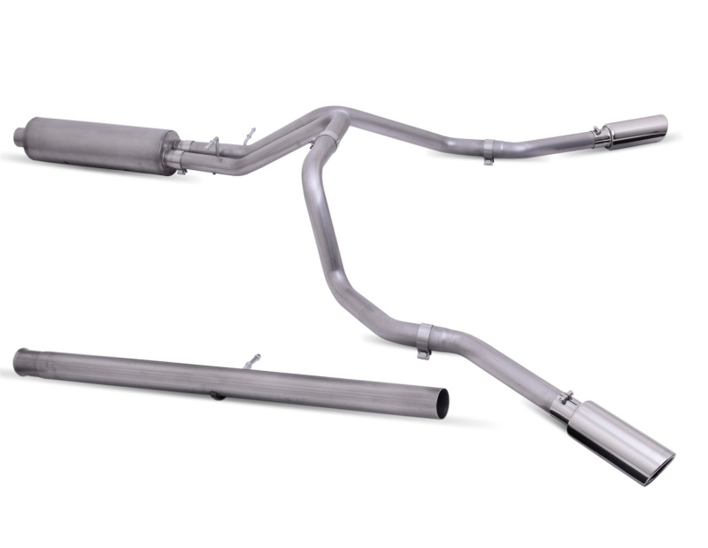 Chevrolet Silverado Performance Exhaust - Rear - Gibson - Cat-Back Dual Extreme - Polished Stainless Steel - `19-`23 Chevrolet Silverado Performance Exhaust - Rear - Gibson - Cat-Back Dual Extreme - Polished Stainless Steel - `19-`23