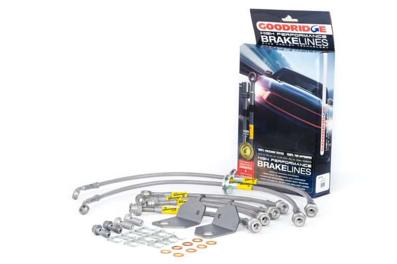 Pontiac GTO Brake Line Kit - Front + Rear - Goodridge - G-Stop SS Braided - 2004 Pontiac GTO Brake Line Kit - Front + Rear - Goodridge - G-Stop SS Braided - 2004