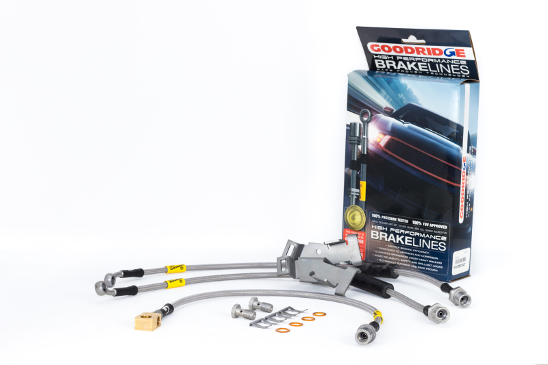 Chevrolet Silverado Brake Line Kit - Goodridge - G-STOP SS Braided - `08-`13 Chevrolet Silverado Brake Line Kit - Goodridge - G-STOP SS Braided - `08-`13
