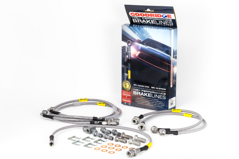 GMC Sierra Brake Line Kit - Front + Rear - Goodridge - G-Stop SS Braided - `01-`03 GMC Sierra Brake Line Kit - Front + Rear - Goodridge - G-Stop SS Braided - `01-`03