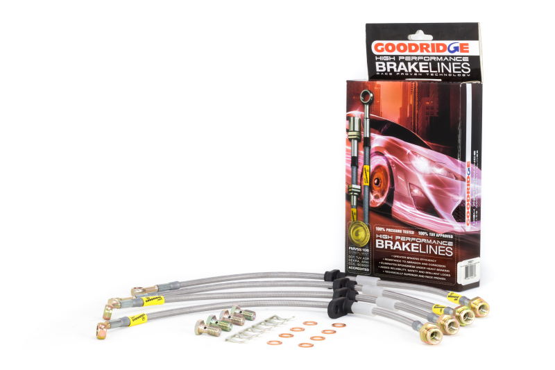 Acura CL Brake Line Kit - Front + Rear - Goodridge - G-STOP SS Braided - `99-`03 Acura CL Brake Line Kit - Front + Rear - Goodridge - G-STOP SS Braided - `99-`03