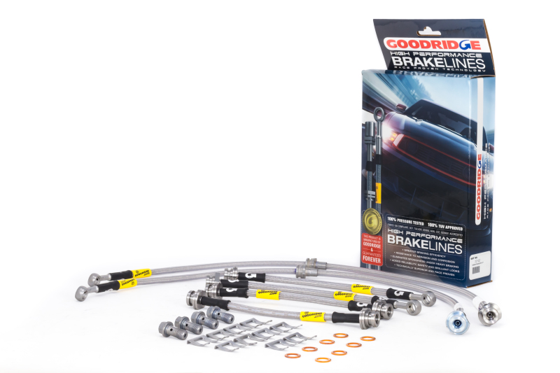 Nissan Rogue Brake Line Kit - Goodridge - G-STOP SS Braided - `14-`17 Nissan Rogue Brake Line Kit - Goodridge - G-STOP SS Braided - `14-`17