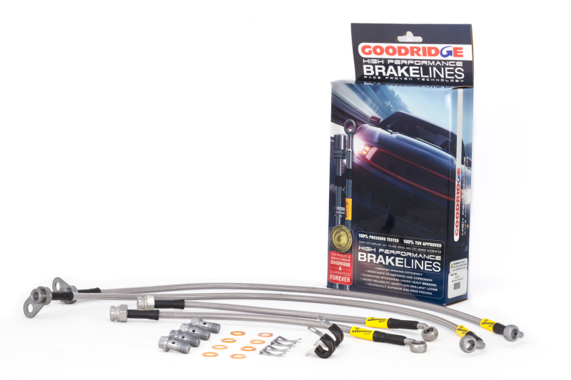 Mazda MX-5 Miata Brake Line Kit - Front + Rear - Goodridge - G-Stop SS Braided - Stainless Steel - `06-`19 Mazda MX-5 Miata Brake Line Kit - Front + Rear - Goodridge - G-Stop SS Braided - Stainless Steel - `06-`19