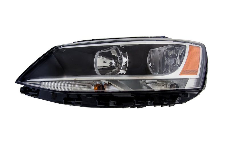 Volkswagen Jetta Headlight Assembly - Hella - Halogen - `11-`16