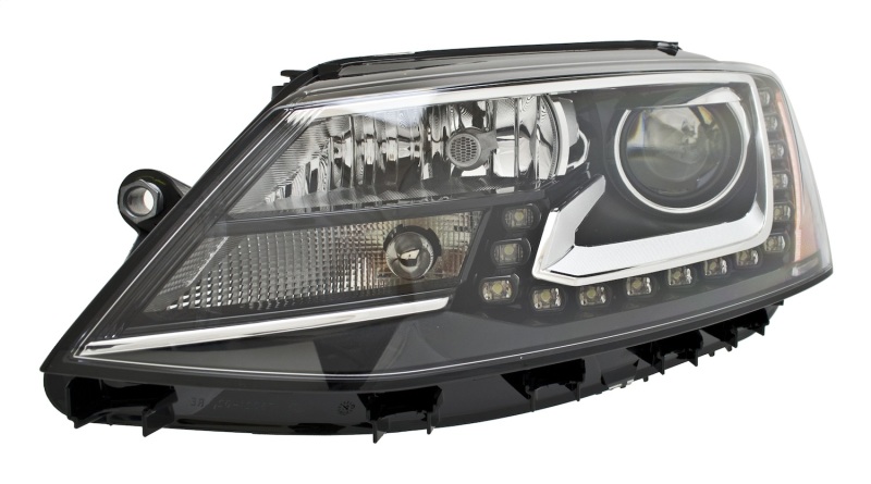 Volkswagen Jetta Headlight Assembly - Right - Hella - RH SAE BIXEN - `13-`14