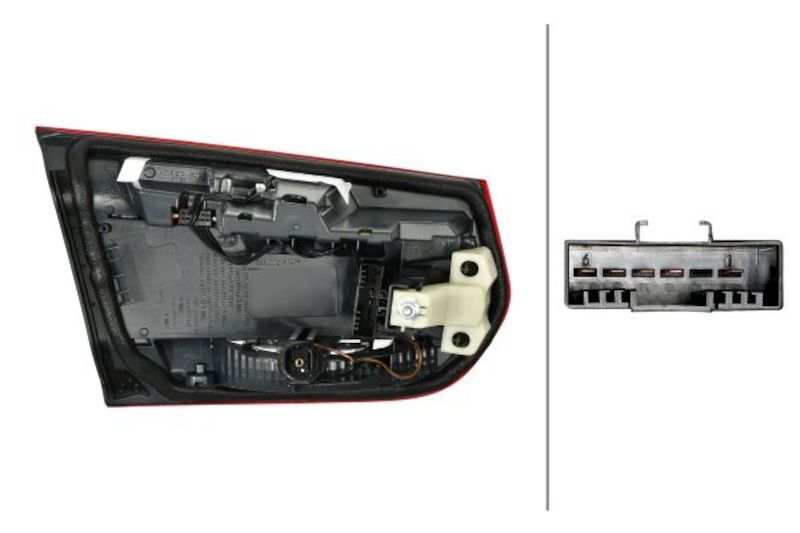 BMW 320i Tail Light - Right - Hella - Hybrid - H21W - `15-`19
