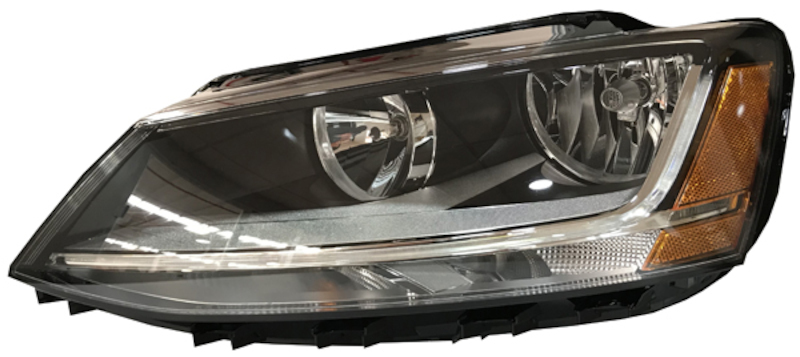 Volkswagen Jetta Headlight Assembly - Front - Hella - Halogen - `17-`18 Volkswagen Jetta Headlight Assembly - Front - Hella - Halogen - `17-`18